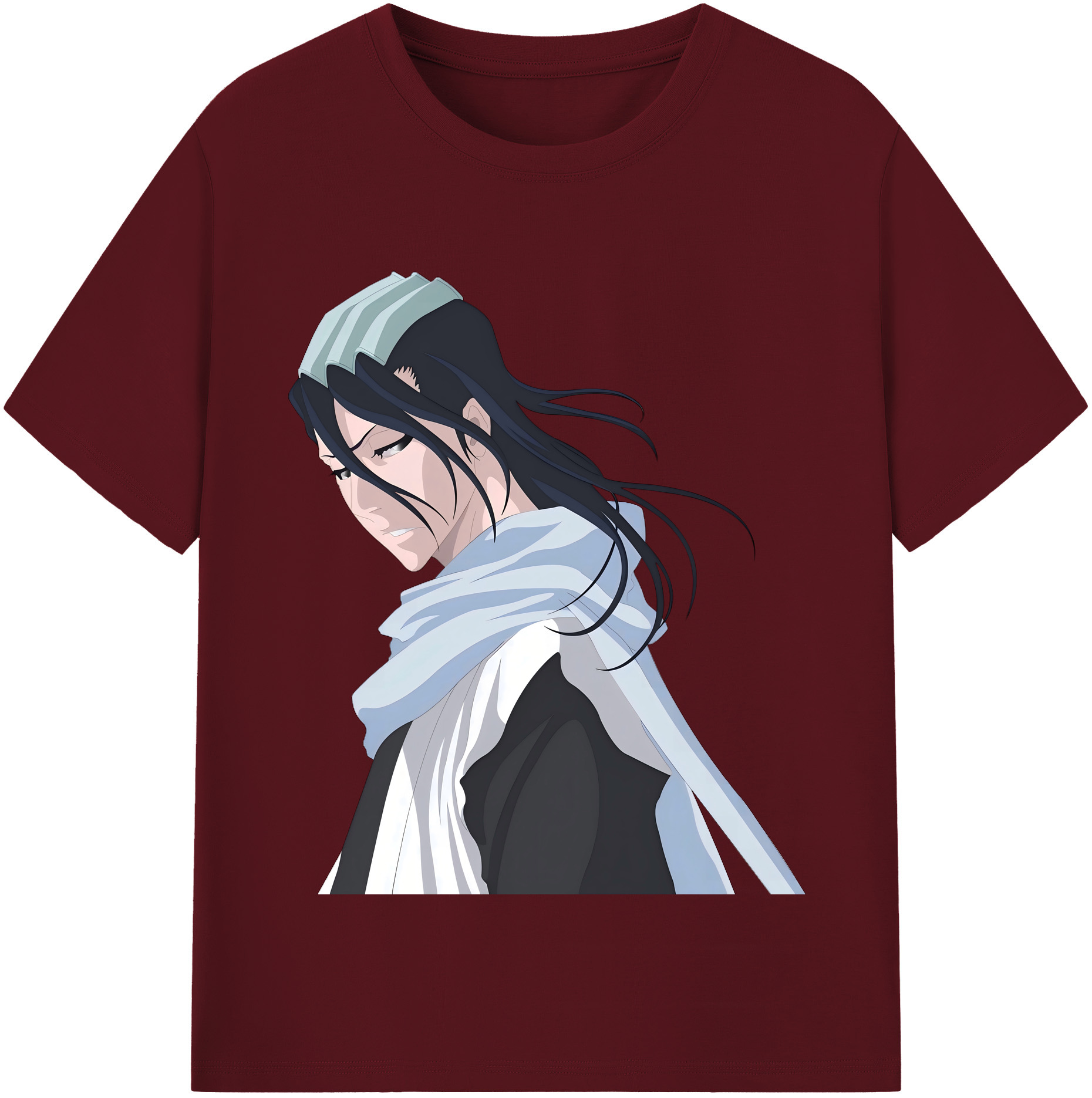 （画像用） ブリーチ くちき びゃくや BLEACH Kuchiki Byakuya 綿100％半袖Tシャツ（フロントプリント）